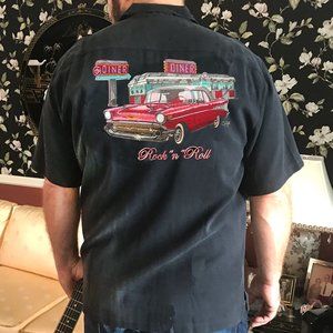 Mark Watts Retro Beautifully Embroidered Highest Quality 100% Silk Shirts